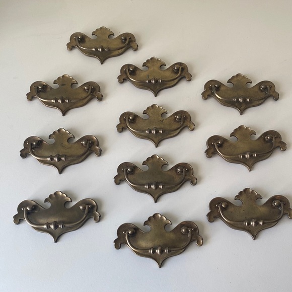 Other Vintage Brass Dresser Drawer Pulls Handles Set Of 11 Poshmark